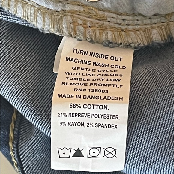 Indigo Rein High Rise Flare Jeans Recycled Denim Size 15 W31 L32.5 NWT - Picture 8 of 9